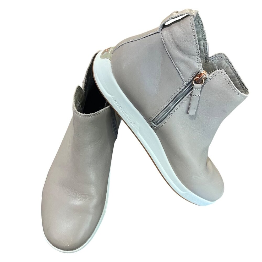 KURU Cloud‎ Tempo Leather Ankle Bootie Women's Size 9.5  Water Resistant Taupe